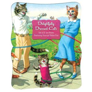 Delightfully Dressed Cats Prints Pack